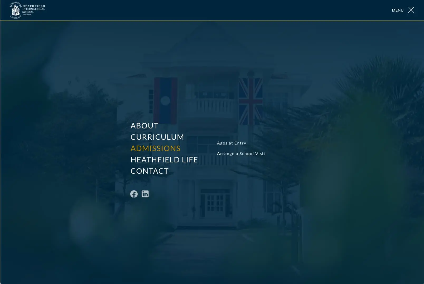 Open desktop navigation menu