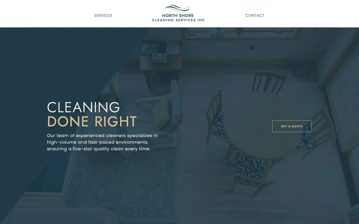 North Shore Cleaning homepage