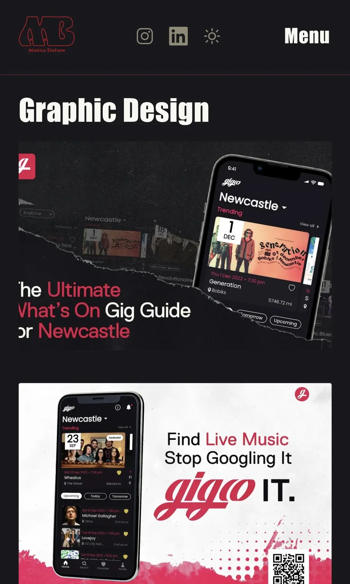Mobile View Graphic Design Gallery